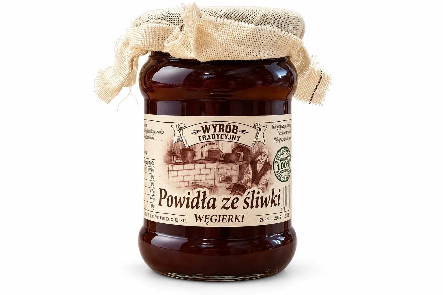 Powidła ze śliwki Węgierki Wyrób Tradycyjny 325 g