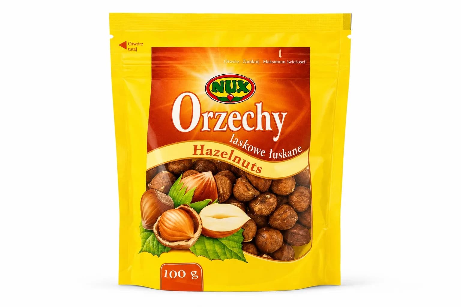 Orzechy laskowe łuskane NUX 100 g