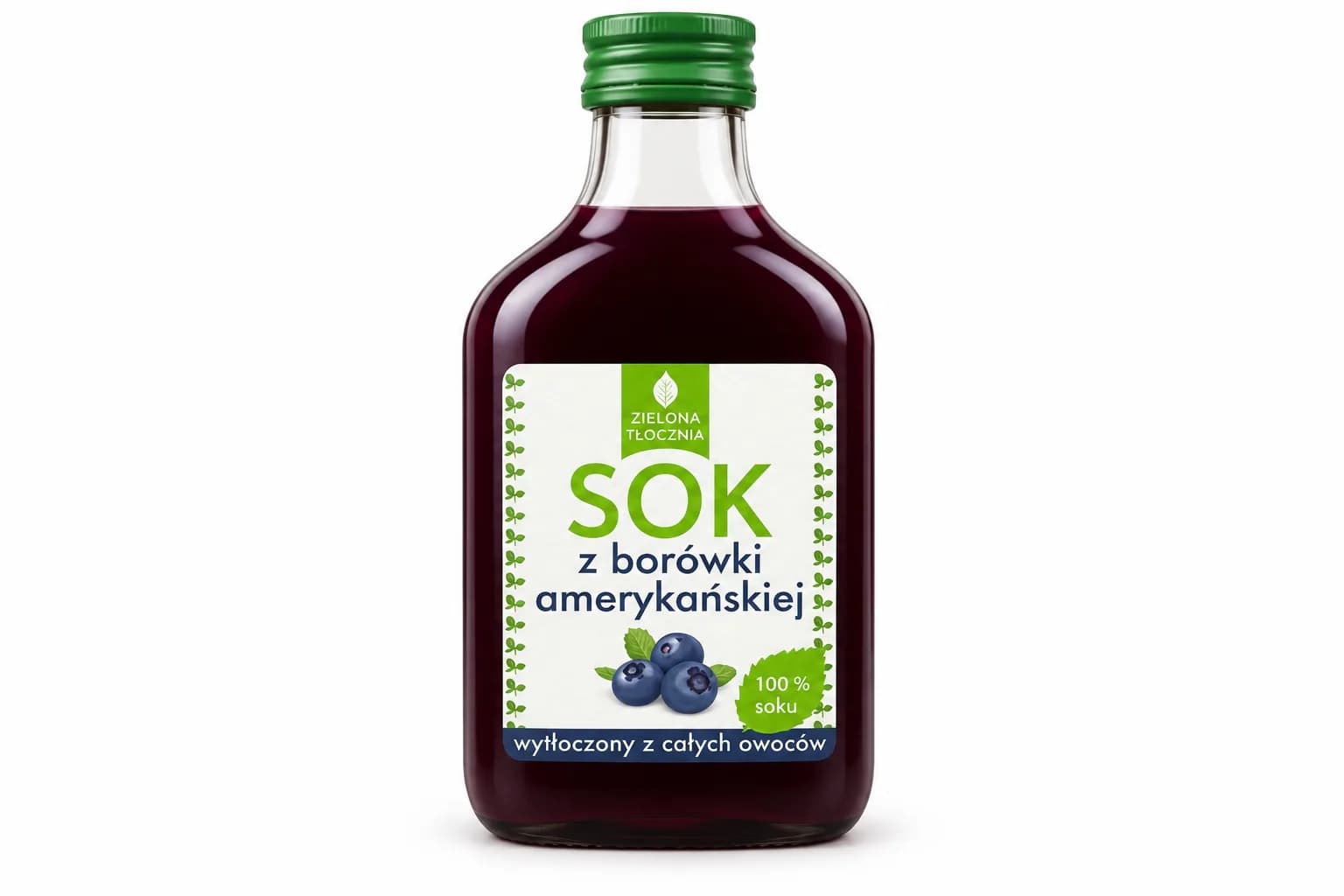 Sok z borówki amerykańskiej Zielona Tłocznia 200 ml